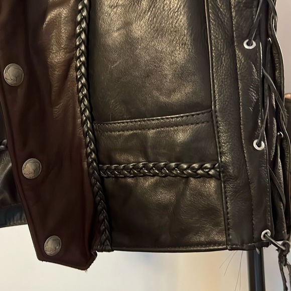 Vintage Walter Dyer Leather Biker Vest - Picture 4 of 5